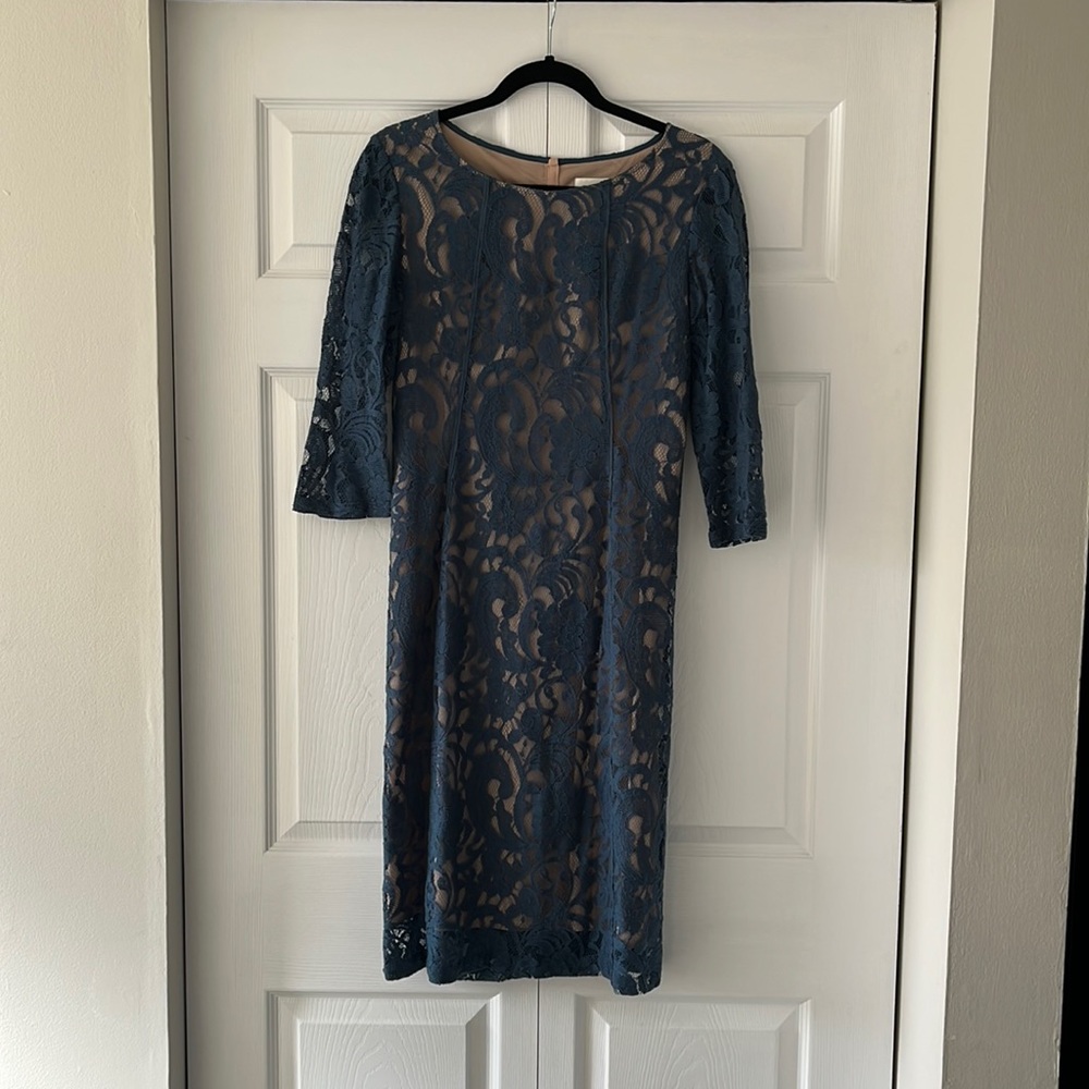 Lace overlay dress